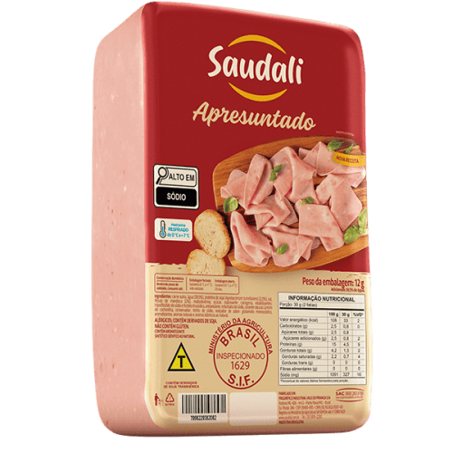 Apresuntado Saudali – Preço por Kg (Peça +- 4Kg) - KG